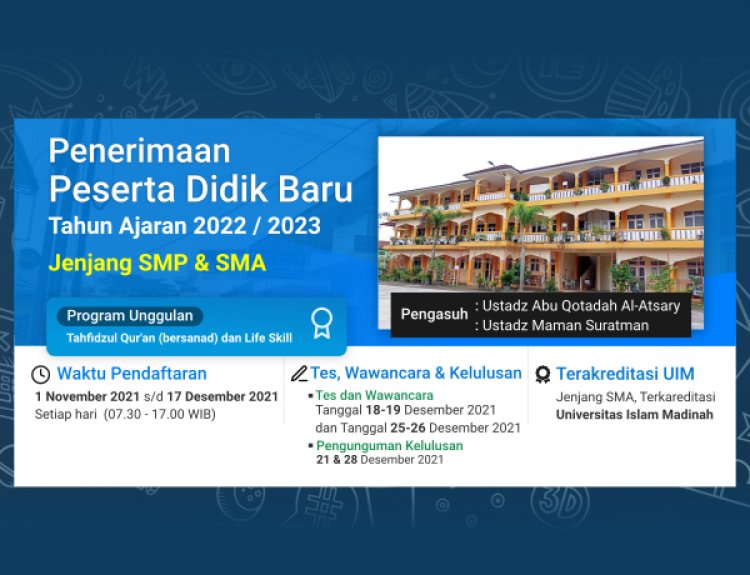 PPDB 2022-2023 IHYA AS SUNNAH TASIKMALAYA