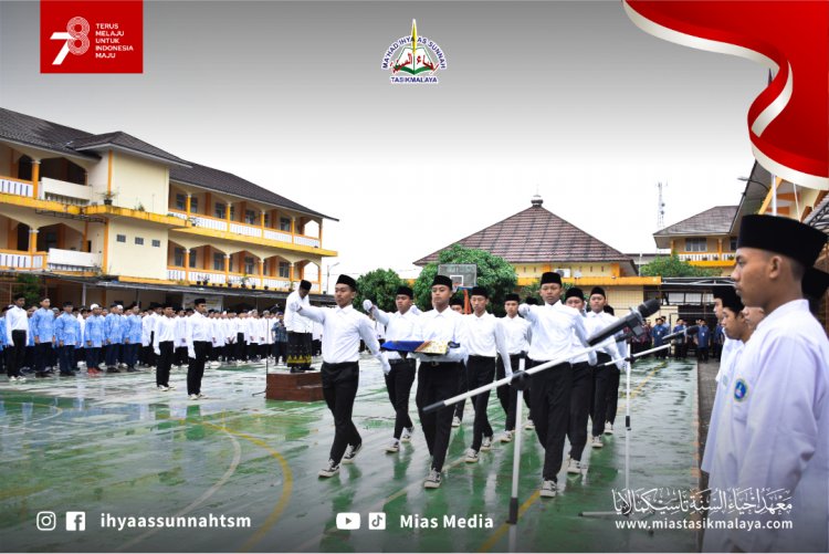Semangat Kemerdekaan: Ma'had Ihya As-Sunnah Tasikmalaya Meriahkan HUT RI ke-78