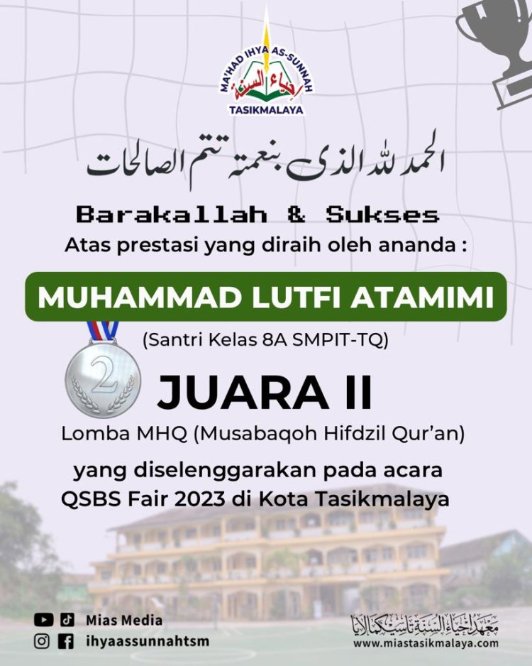 Prestasi Cemerlang Santri SMPIT-TQ di QSBS Fair 2023