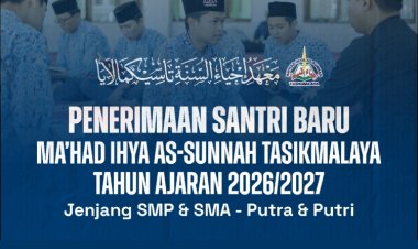 Penerimaan Santri Baru Tahun Ajaran 2026/2027 Telah Dibuka