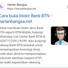 Cara buka blokir btn karena salah password